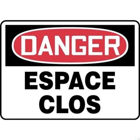 Accuform OSHA DANGER SAFETY SIGN CONFINED FRMCSP116XV FRMCSP116XV